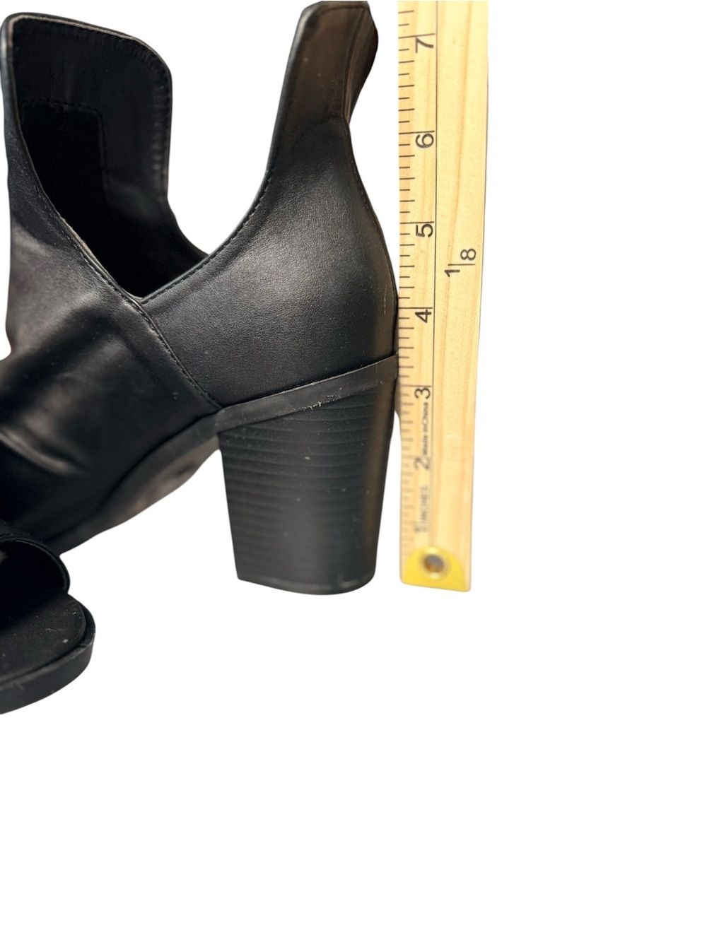 G.C. Shoes Black Open Toe Cutout Ankle Booties Block Heel Size 8 NWOB - Picture 11 of 11